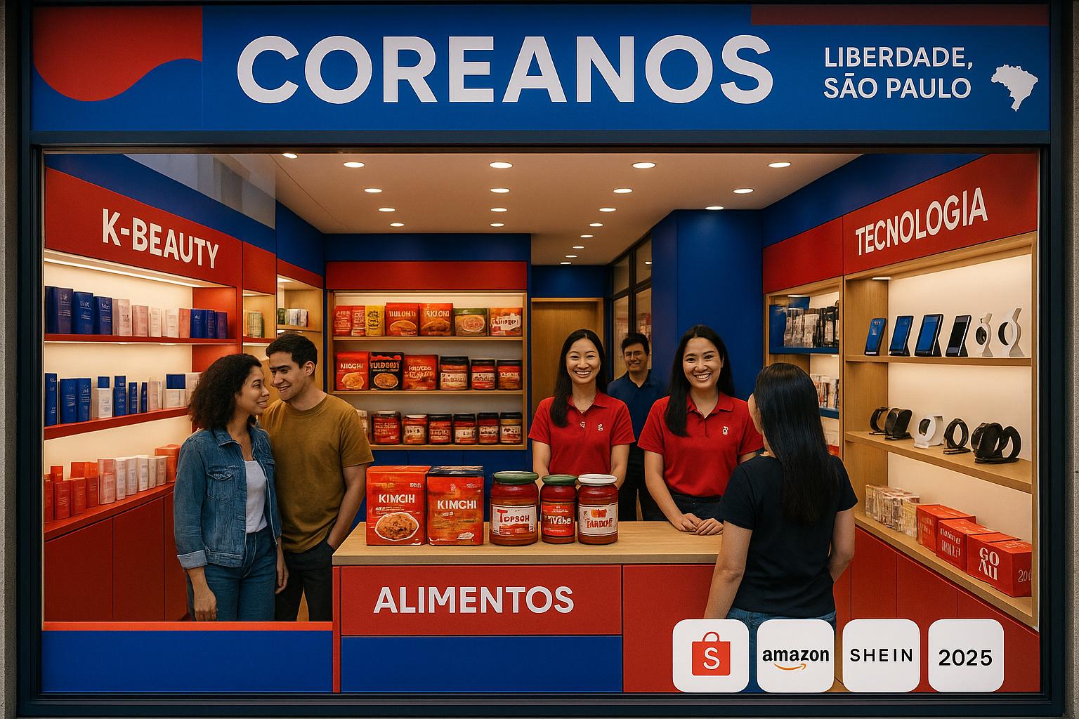Onde encontrar Produtos Coreanos em 2025: descubra as melhores lojas no Brasil para comprar skincare, alimentos, moda e tecnologia com segurança e qualidade. (imagem gerada com inteligência artificial)