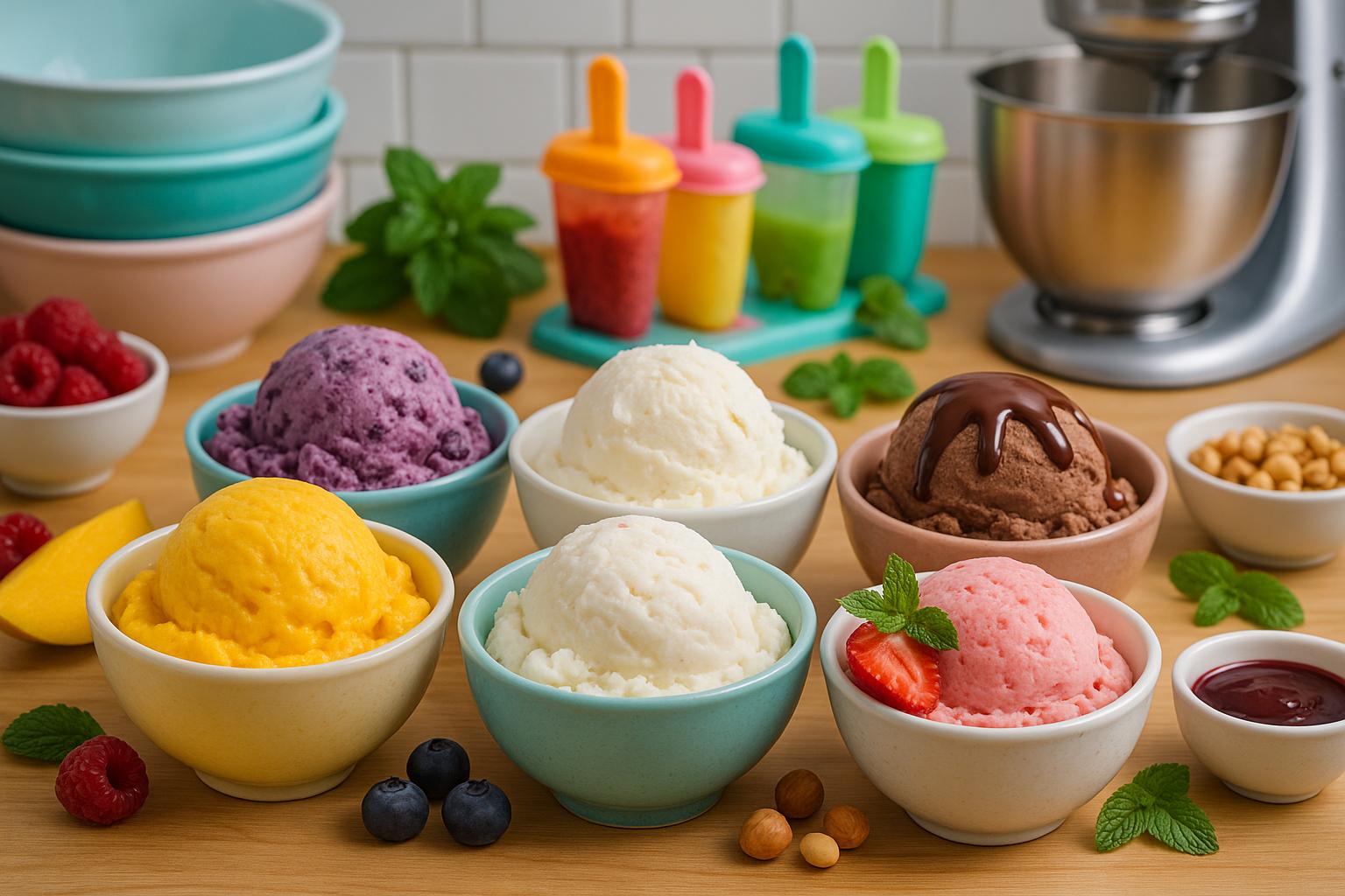 Aprenda como fazer sorvete caseiro saboroso em 2026 com receitas práticas, dicas de personalização, ingredientes naturais e métodos para preservar a textura perfeita. (imagem gerada com inteligência artificial)