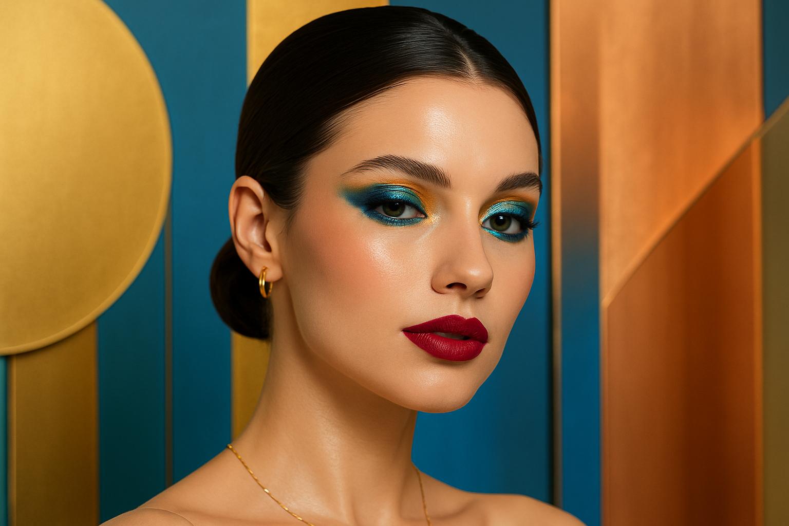 Aprenda como se maquiar em casa como profissional em 2026 com tendências, dicas e produtos multifuncionais para realçar sua beleza natural e expressar sua personalidade. (imagem gerada com inteligência artificial)