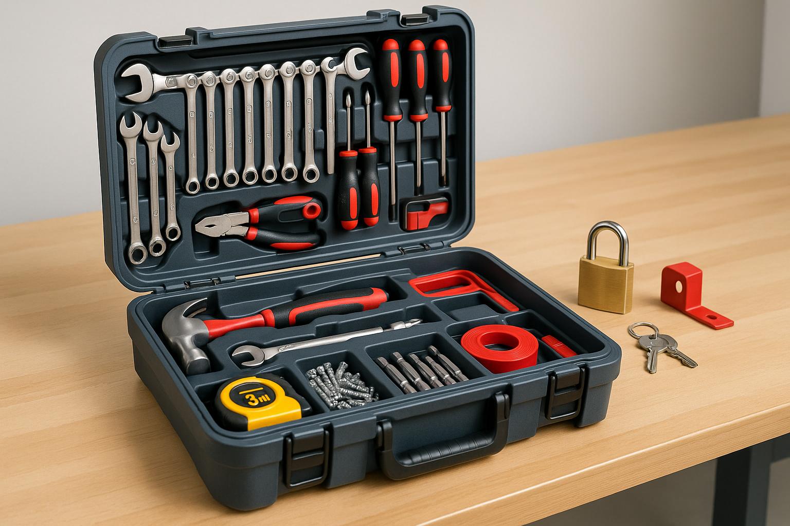 Encontre a melhor caixa de ferramentas completa em promoção em 2025, otimize sua organização, segurança e durabilidade dos seus utensílios. (imagem gerada com inteligência artificial)
