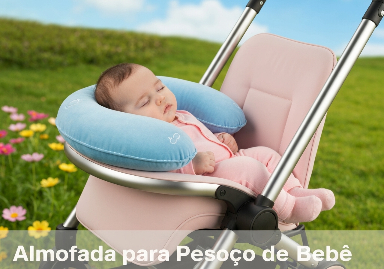 Almofada para Pescoço de Bebê 0-3 anos, Conforto e Segurança