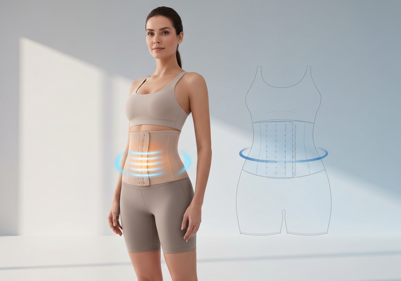 Cinta Modeladora Invisível de Alta Compressão para Redução de Medidas