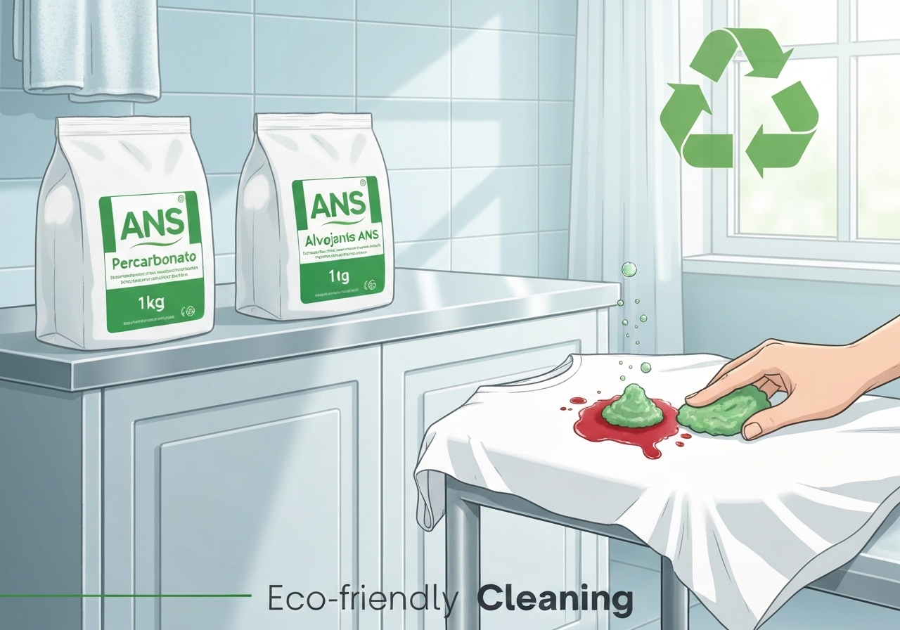 Percarbonato ANS 1kg e Alvejante ANS 1kg: Limpeza Ecológica e Remoção de Manchas