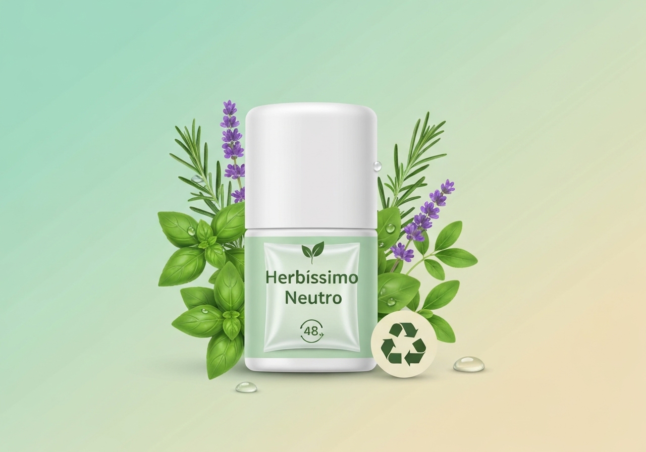 Sachê Refil Desodorante Herbíssimo: 48h de Proteção, Hidratação e Sustentabilidade