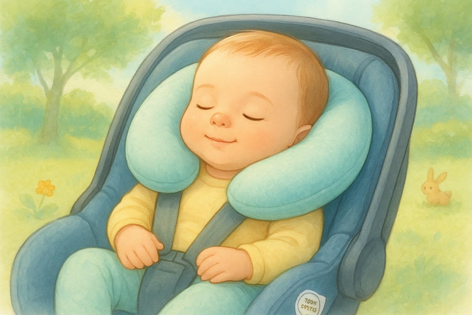 Almofada de Pescoço para Bebê: Conforto e Segurança em Algodão