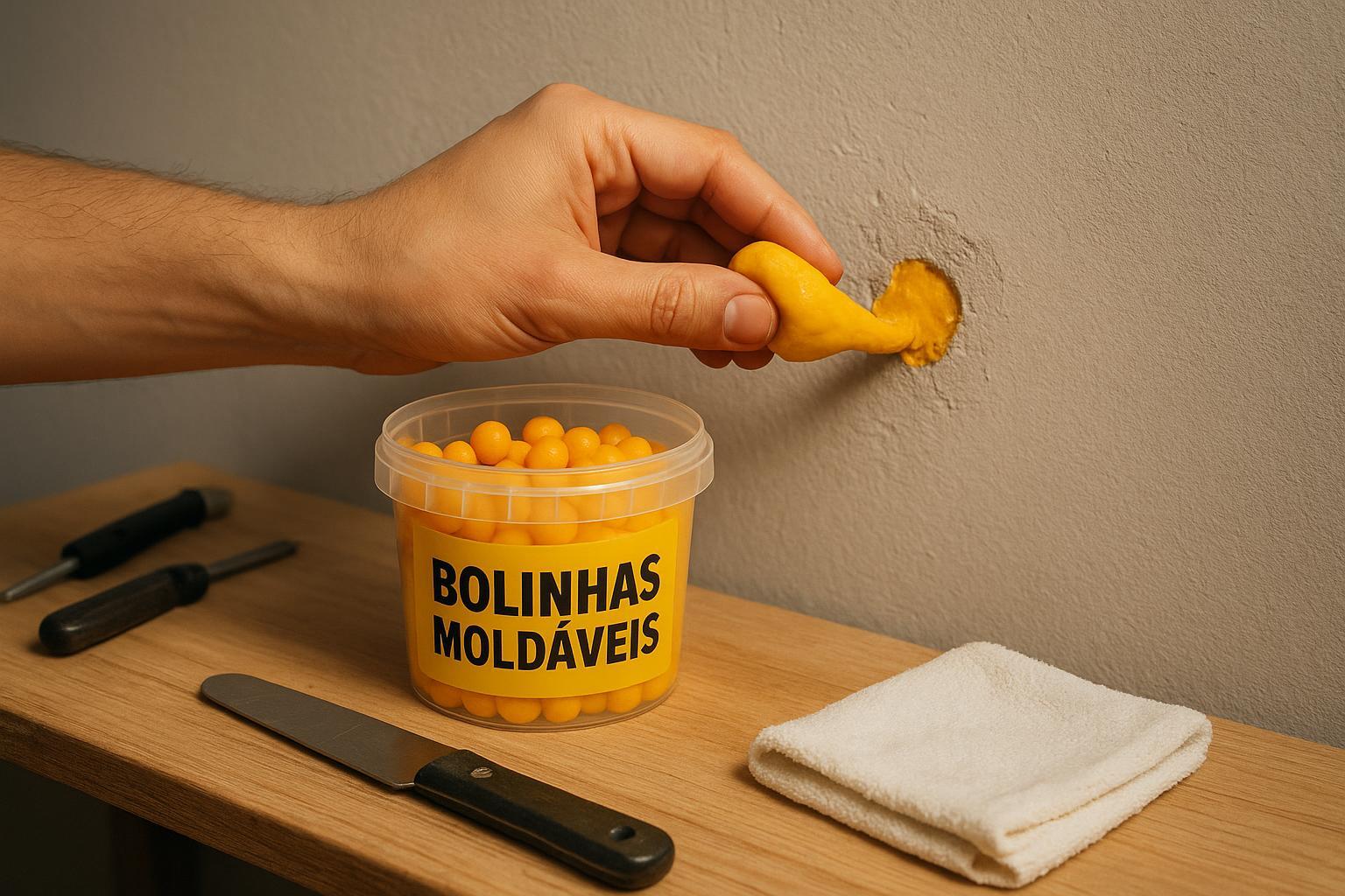 Como Usar Bolinhas Moldáveis: Fixar, Preencher e Reparar