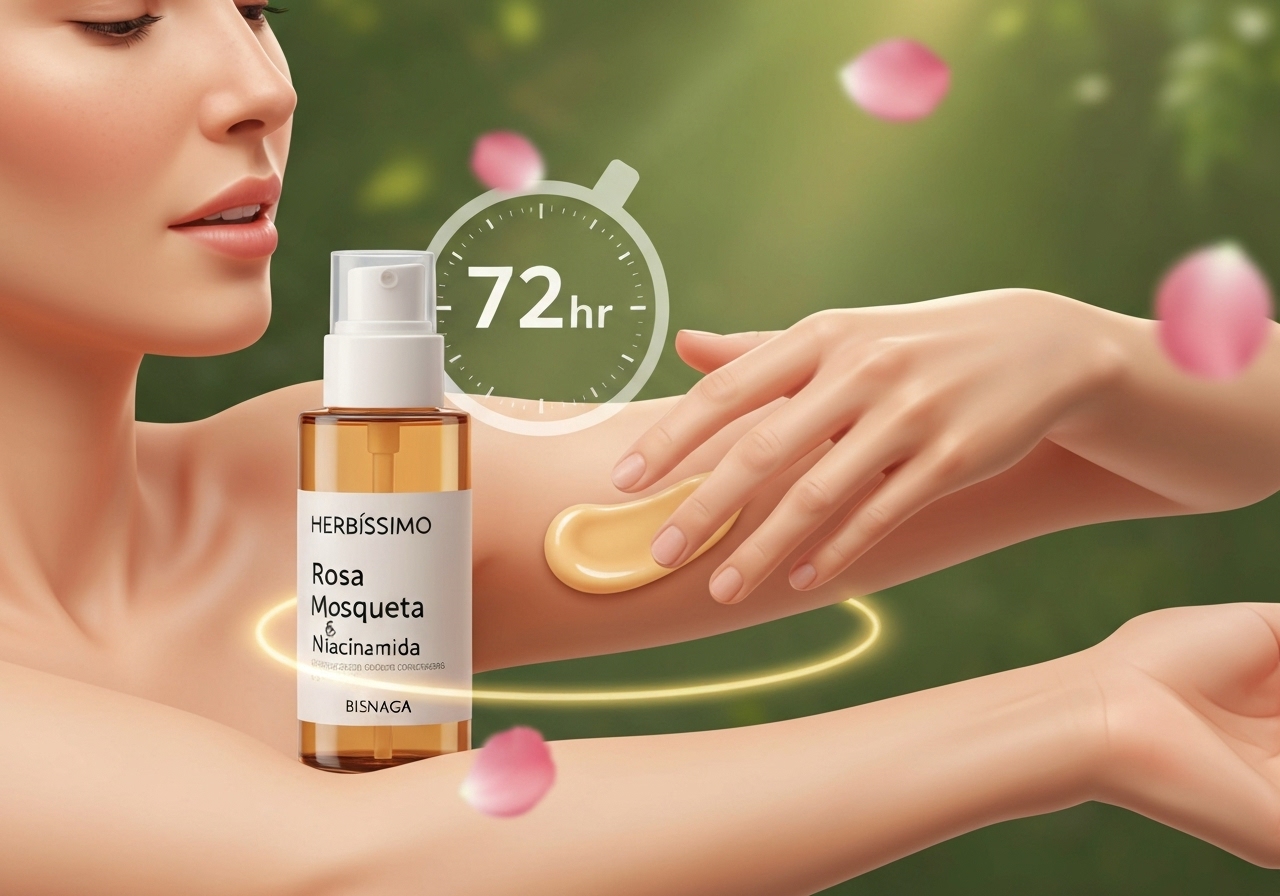 Desodorante Creme Herbíssimo Rosa Mosqueta e Niacinamida | 72h de Proteção e Hidratação