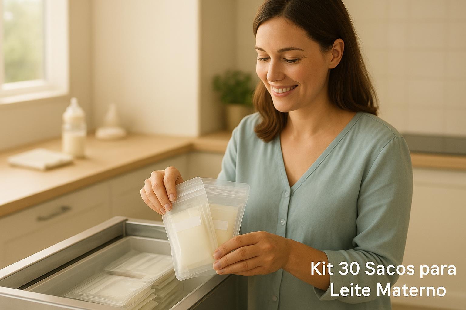 Kit 30 Sacos Leite Materno: Armazenamento Seguro e Prático