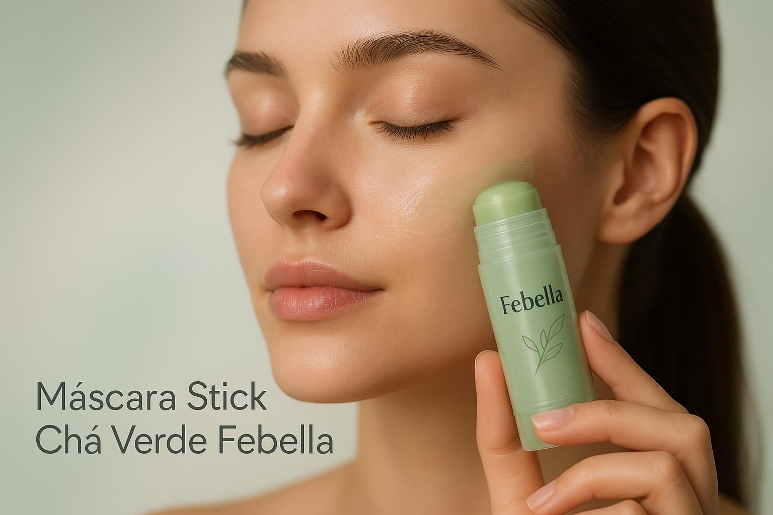 Máscara Stick Chá Verde Febella: Remove Cravos e Oleosidade