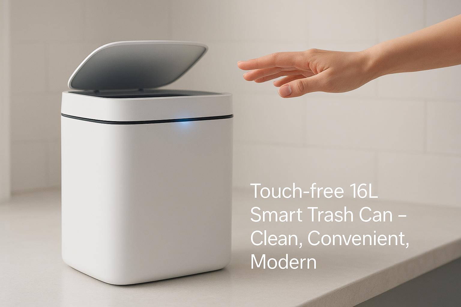 Lixeira Automática 16L com Sensor: Praticidade e Higiene